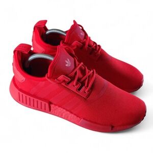 Adidas NMD_R1 GX7605 Triple Red Primeblue Men's Size 10 Casual Sneakers New.
